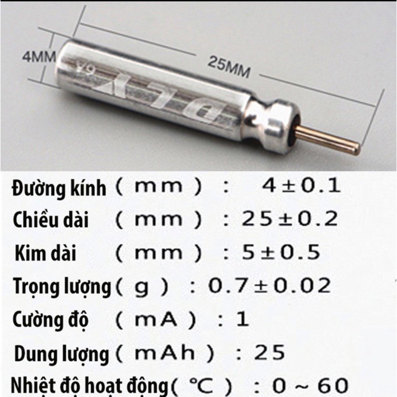 Pin đèn LED, Pin chuyên dùng phao đài câu đêm ( vỉ 5v )