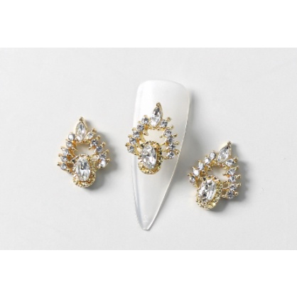 charm nơ tròn trang trí nail