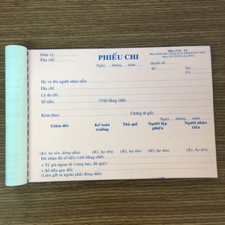 Phiếu chi 3 liên (h)