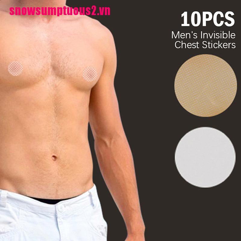 Bộ 10 Miếng Dán Ngực Tàng Hình Bảo Vệ Ngực Cho Nam