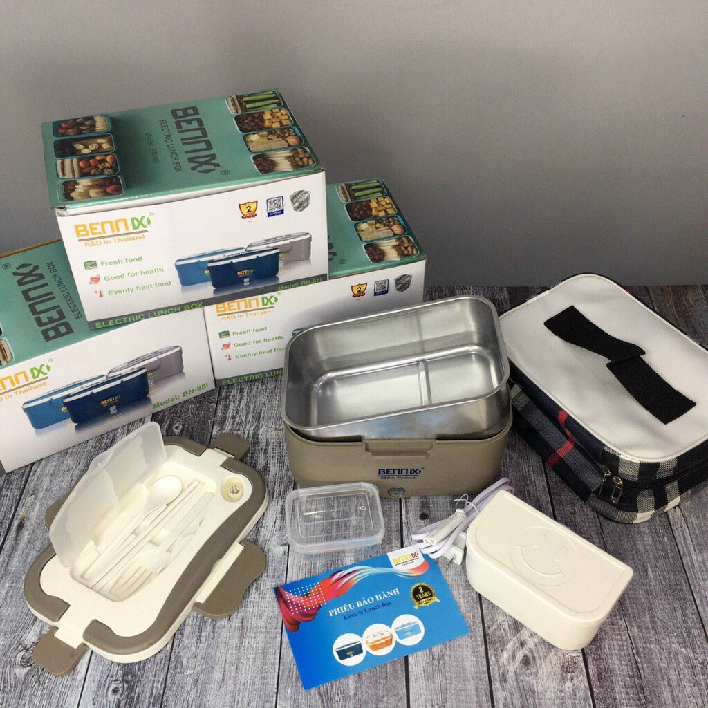 Hộp Cơm Giữ Nhiệt Hâm Nóng Nhanh Chính Hãng Bennix