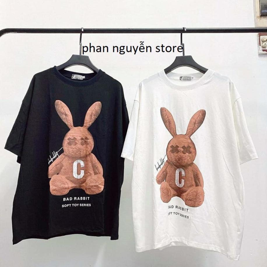 Áo Thun Nữ badhabits Thỏ Nâu Unisex - 703
