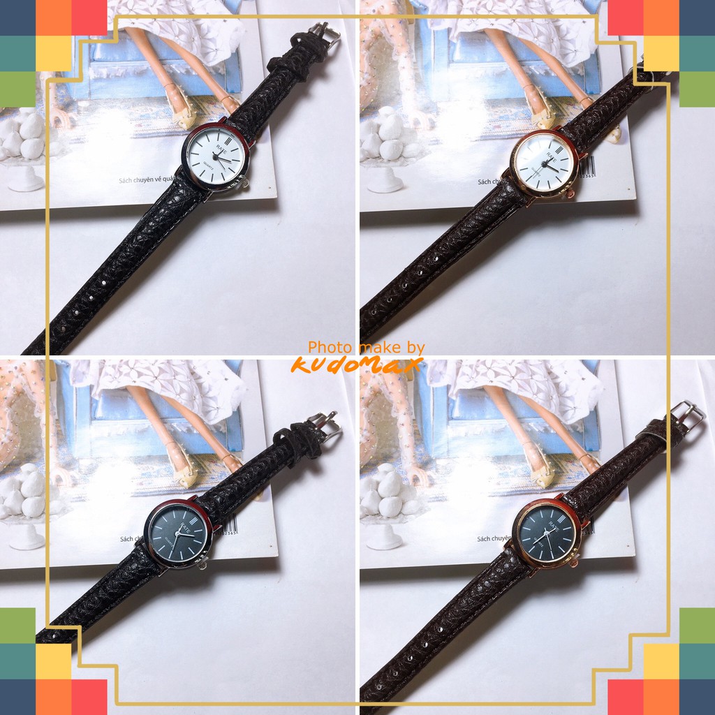 Đồng Hồ Nữ RATE Dây Da Thời Trang Shop Kudomax