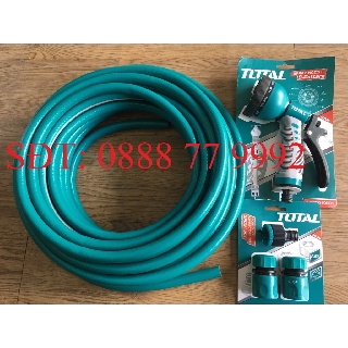Ống nhựa PVC 1/2 inch TOTAL KÈM KHỚP NỐI ỐNG VÀ VÒI XỊT TƯỚI CÂY THPH2001 THWS030301 THWS010901