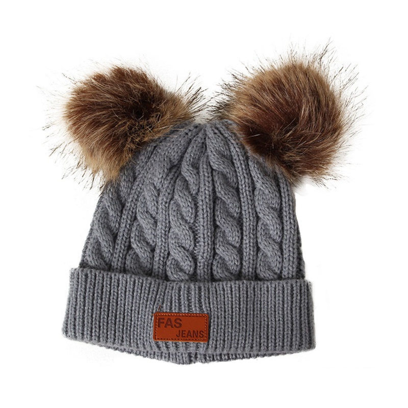 Set 3 Món Gồm Mũ Len + Găng Tay + Găng Tay + Khăn Choàng Cổ + Găng Tay Bằng Lông Hai