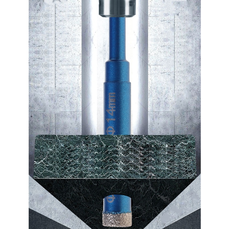 Mũi khoan kính/ đá hoa cương/ gốm sứ/ đá hoa cương/ đá hoa cương 6 8 10 12 14 16 mm