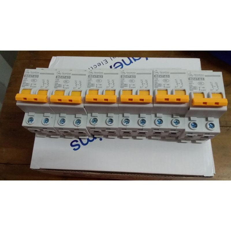 CB 32A 2 cực, cầu dao tự động dân dụng, thiết bị bảo vệ hệ thống điện