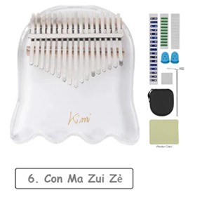 Đàn kalimba 17 phím pha lê nguyên khối Kimi GECKO000023