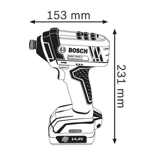Máy Khoan Pin Vặn Vít Bosch GDR 1440-LI + Quà tặng áo mưa
