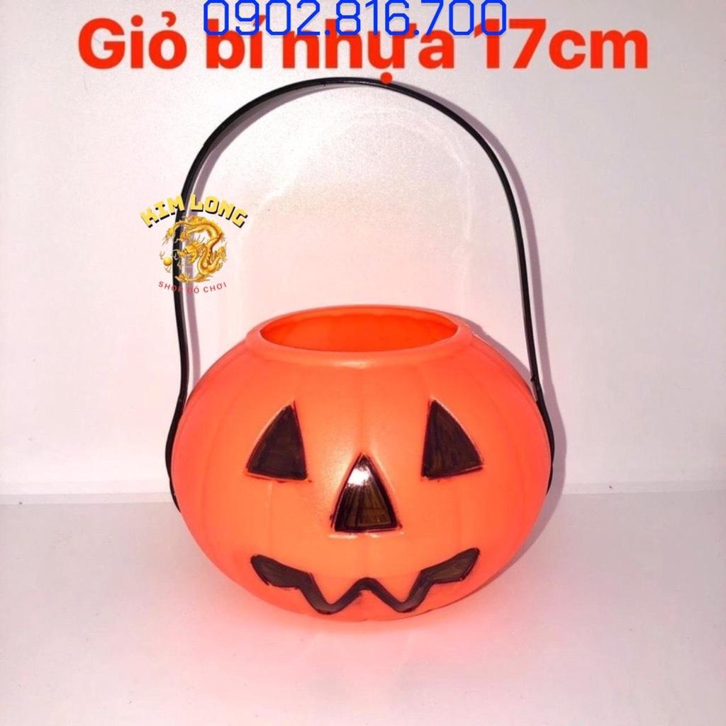 Giỏ Bí Ngô đẹp cho bé gái và bé trai đựng kẹo và nguyên liệu trang trí dịp lễ halloween