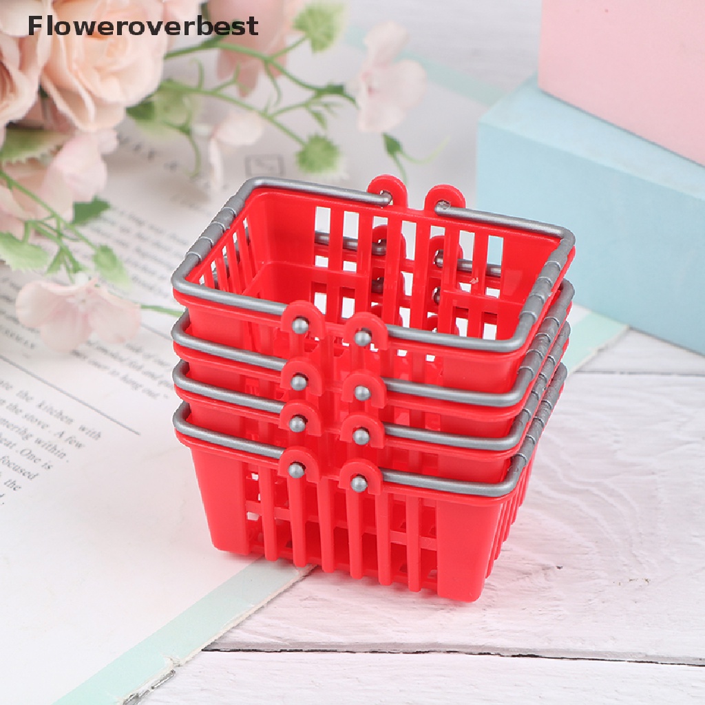 Giỏ mua sắm mini kiểu dáng ngộ nghĩnh cho nhà búp bê