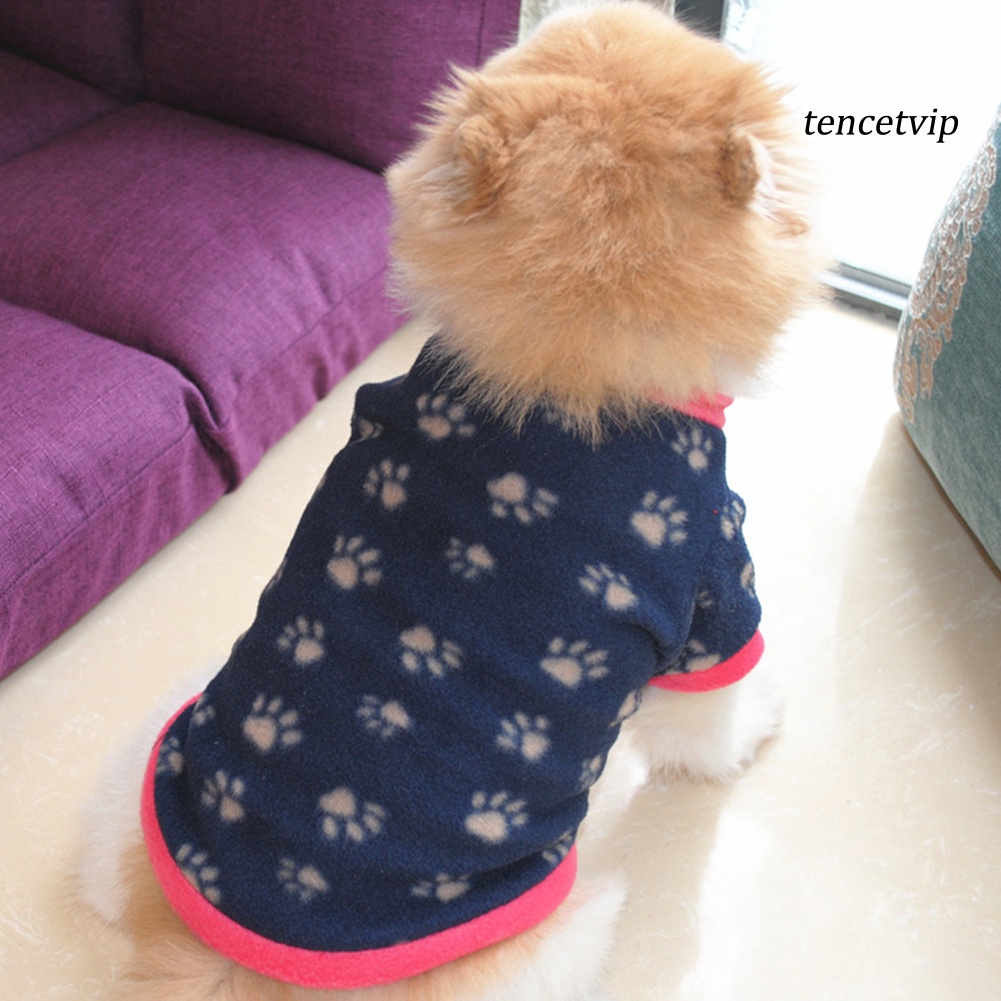 Áo thun giữ ấm in họa tiết móng vuốt cún cưng