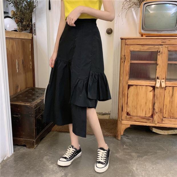 [WK075] Chân váy ulzzang 3 tầng mới thiết kế lệch tầng lạ mắt cạp chun dáng suông có quần trong chất voan cưc xinh | BigBuy360 - bigbuy360.vn