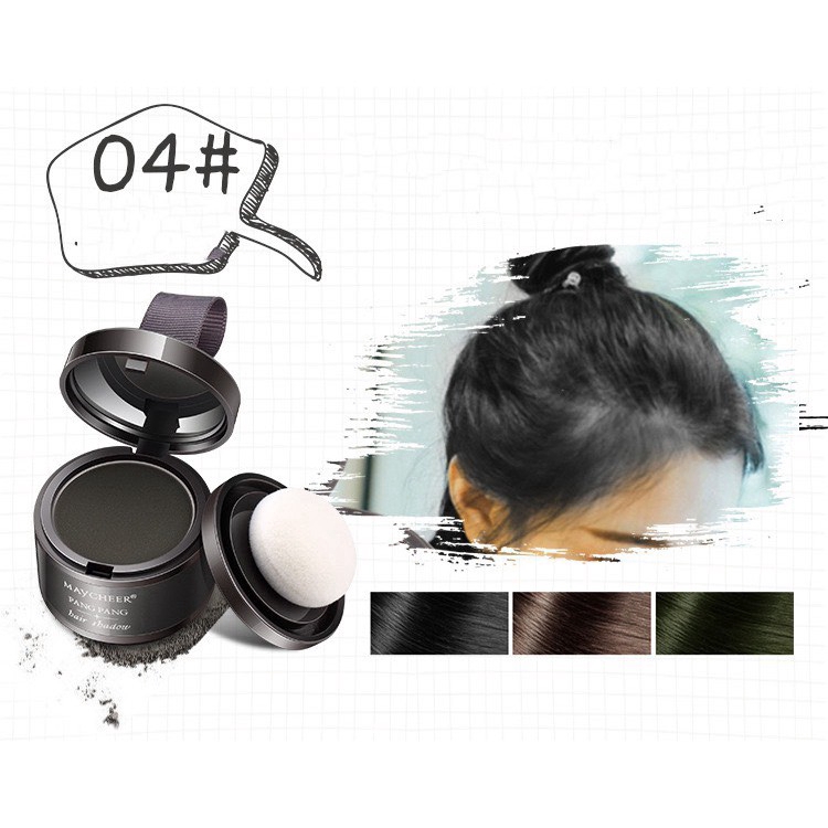 Phấn Phủ Chân Tóc Maycheer 4 Màu Lâu Trôi Chống Thấm Nước