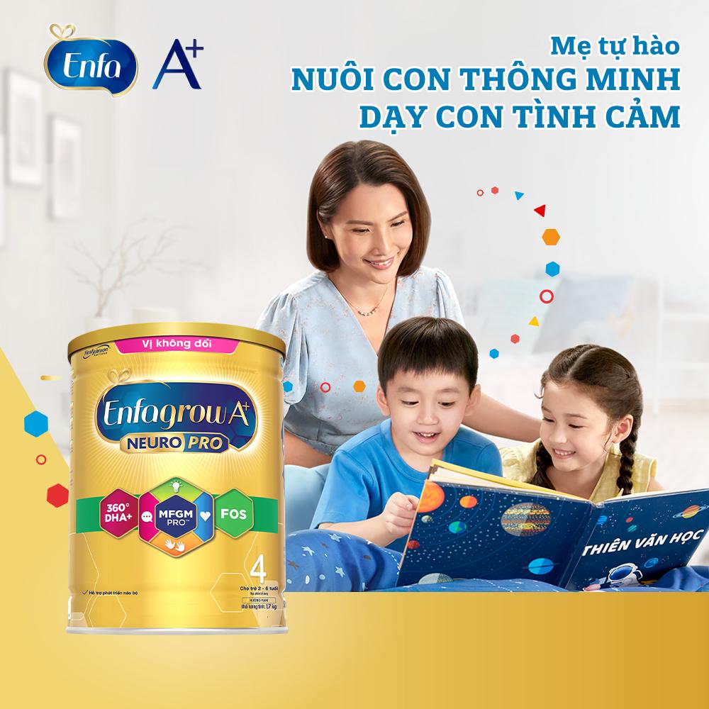 [Mã MKBESBD58 giảm 6% đơn 600K] [Tặng 1 lon Enfa A+ 4 830g] Combo 2 lon Sữa Bột Enfa A+ 4 1700g/lon