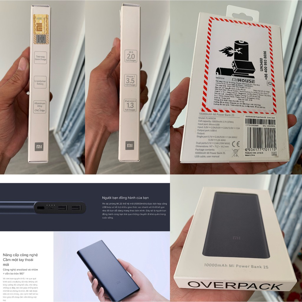 Pin sạc dự phòng XIAOMI MI S2 10000mAh QC 3.0 18W