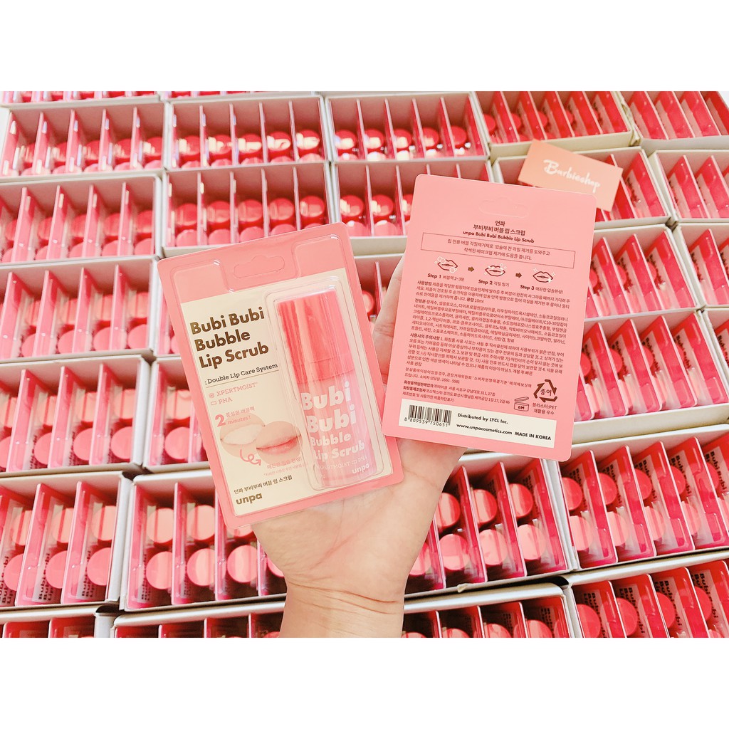 Tẩy Tế Bào Chết Môi Unpa Bubi Bubi Lip - Son Dưỡng Bubi - Ngủ Môi Bubi Lip | BigBuy360 - bigbuy360.vn