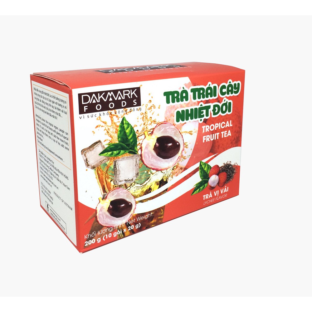Trà trái cây nhiệt đới vị vải Dakmark (10 gói x 20g) | BigBuy360 - bigbuy360.vn