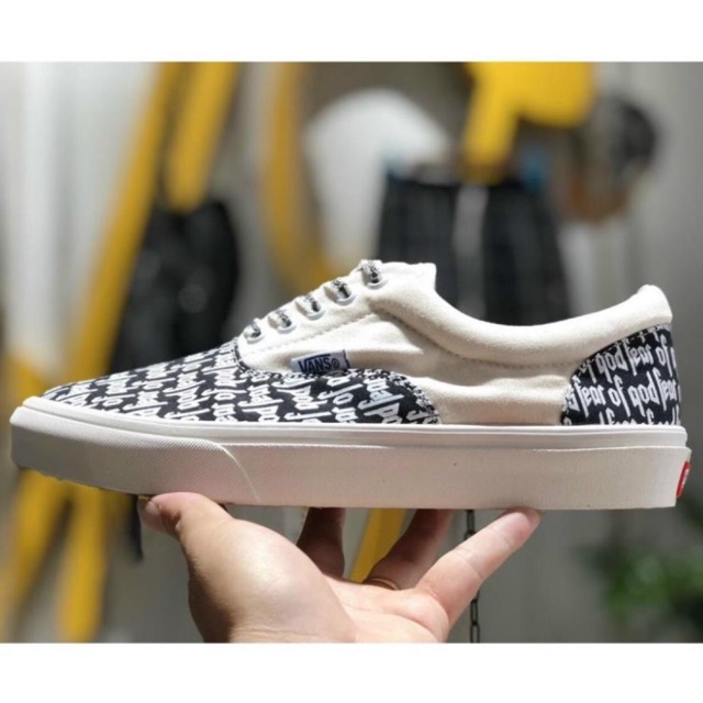 GIÀY VANS FOG FEAR OF GOD LÓT GÓT DA - GIÀY VANS CHỮ