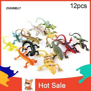 Set 12 Mô Hình Thằn Lằn Mini Đồ Chơi Cho Bé