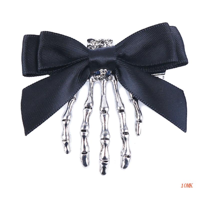 Kẹp Tóc Hình Bộ Xương Hóa Trang Halloween Chống Trượt 10MK