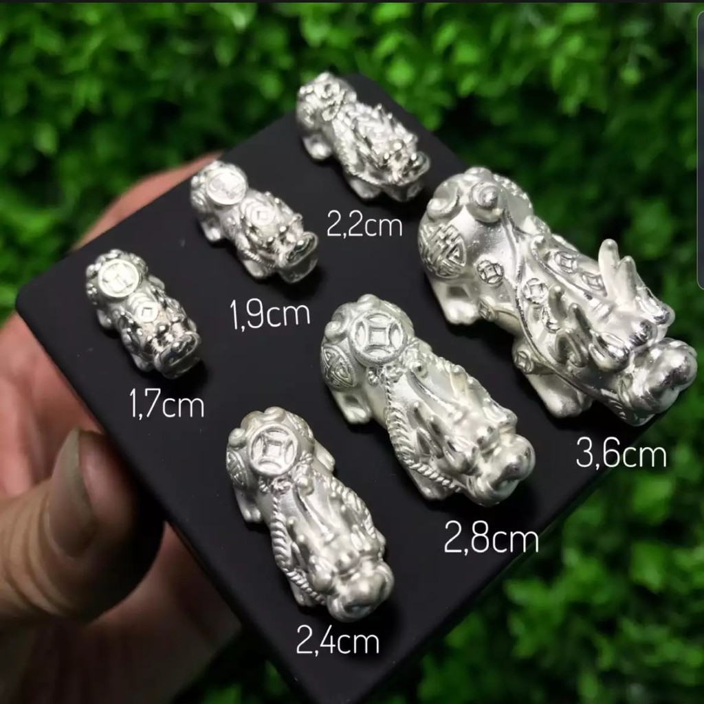 Tỳ hưu bạc dùng để mix vòng phong thủy