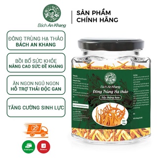 Đông trùng hạ thảo hữu cơ Bách An Khang sấy thăng hoa cao cấp 10g nuôi cấy Đà Lạt tốt cho sức khỏe