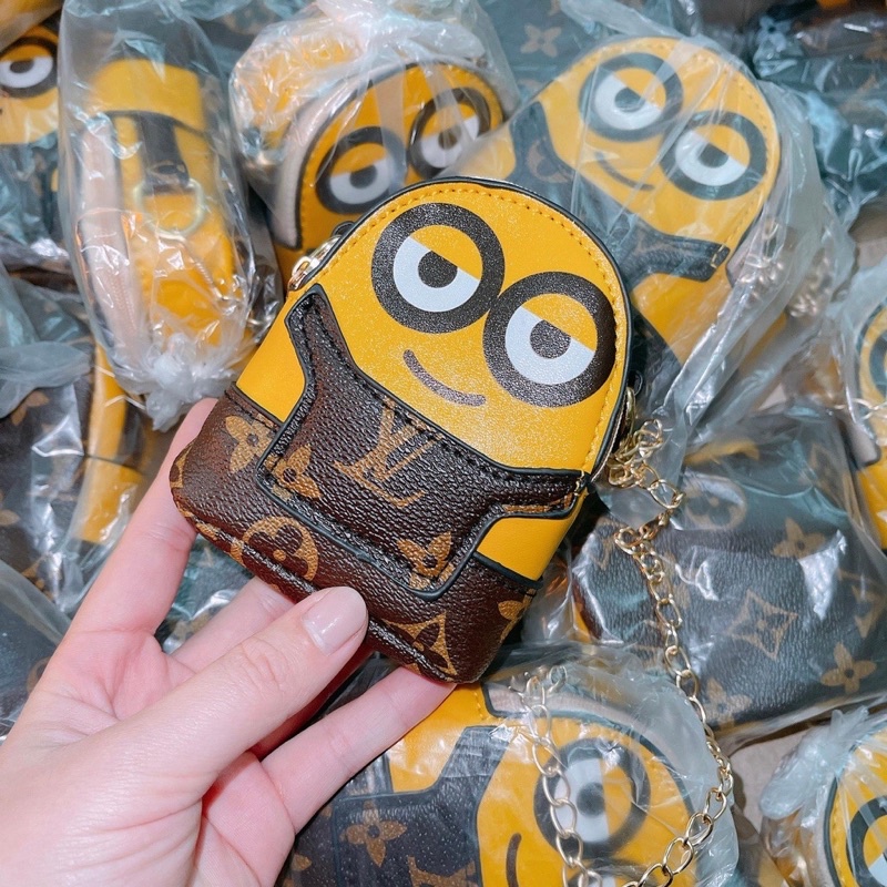 Túi đeo chéo mini, ví mini đựng đồ hình Minion cute ngộ nghĩnh dễ thương cho mẹ và bé