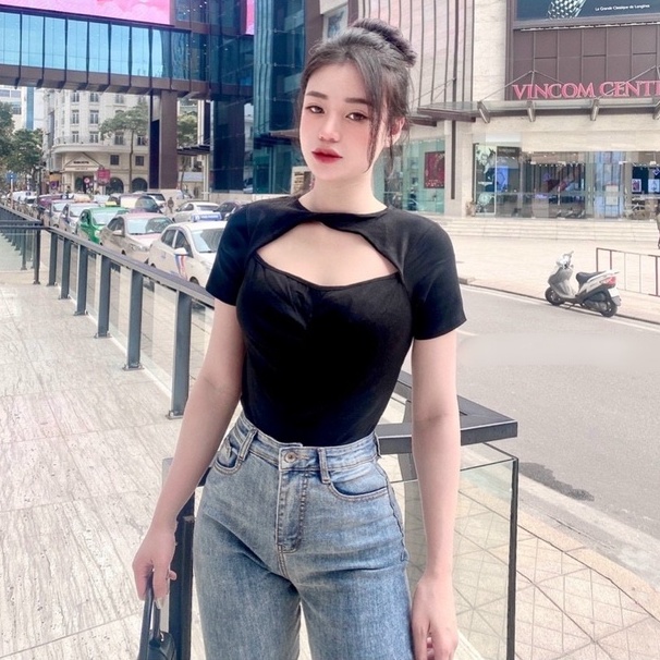 Áo kiểu cổ xoắn siêu xinh