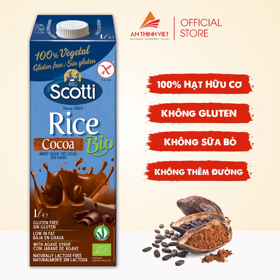 Sữa Gạo Cocoa Hữu Cơ Riso Scotti - ORGANIC Rice Cocoa Drink thumbnail