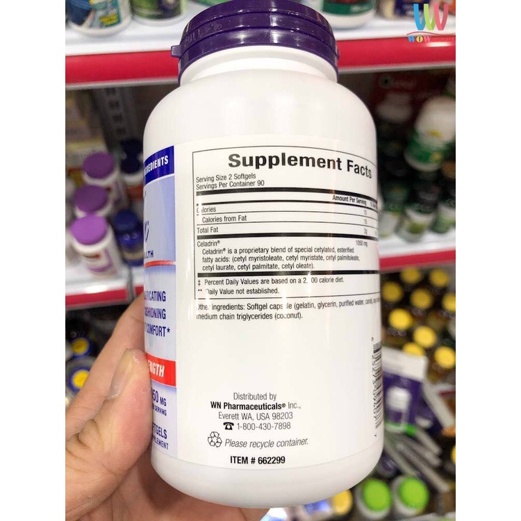 Viên uống phục hồi chức năng khớp Celadrin Advanced Joint Health 1050mg 180 viên