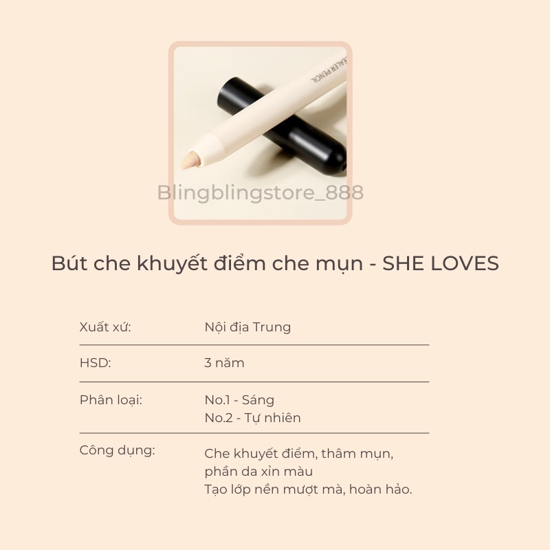 Bút Che Mụn Che Khuyết Điểm Nội Địa Trung SHE LOVES | BigBuy360 - bigbuy360.vn