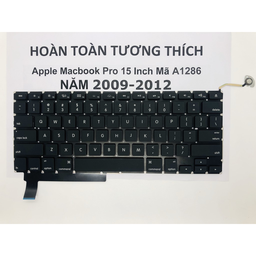 Bàn Phím Apple Macbook Pro 15 Inch Mã A1286 Năm 2009 - 2012 Hàng Mới 100%