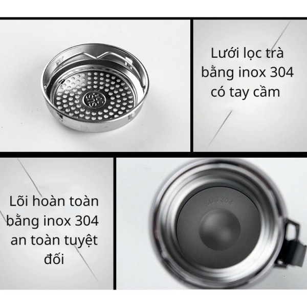 Bình Dữ Nhiệt  - Bình giữ nhiệt inox BAOL 1200ml inox 304 cỡ lớn | BigBuy360 - bigbuy360.vn