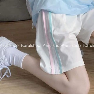 QUẦN SHORT 3 SỌC UNISEX, quần đùi nam nữ kẻ sọc màu sắc, quần chất xu cá tính  ྇