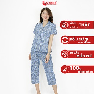 Đồ Bộ Pijama Nữ CARDINA Cotton Thô Hoa Nhí Dễ Thương thumbnail