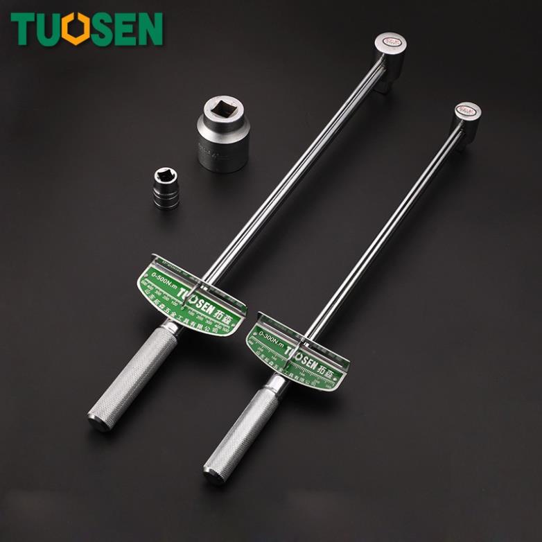Tay cân lực cờ lê lực, cần xiết lực đầu vuông  0-300N.m và 0-500N.m TUOSEN