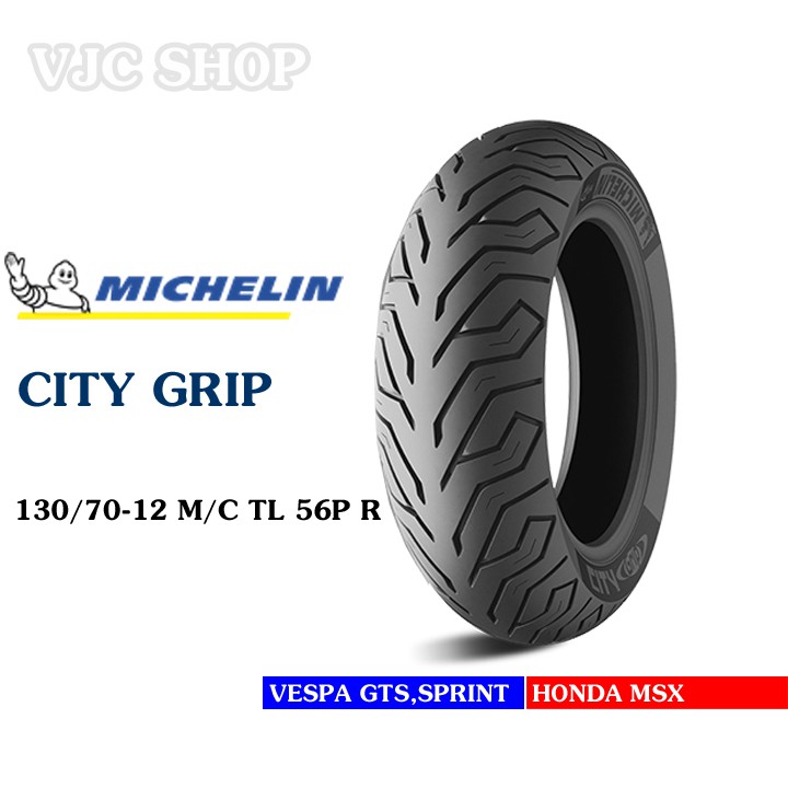 Vỏ xe Michelin City Grip 130/70-12 TL Châu Âu