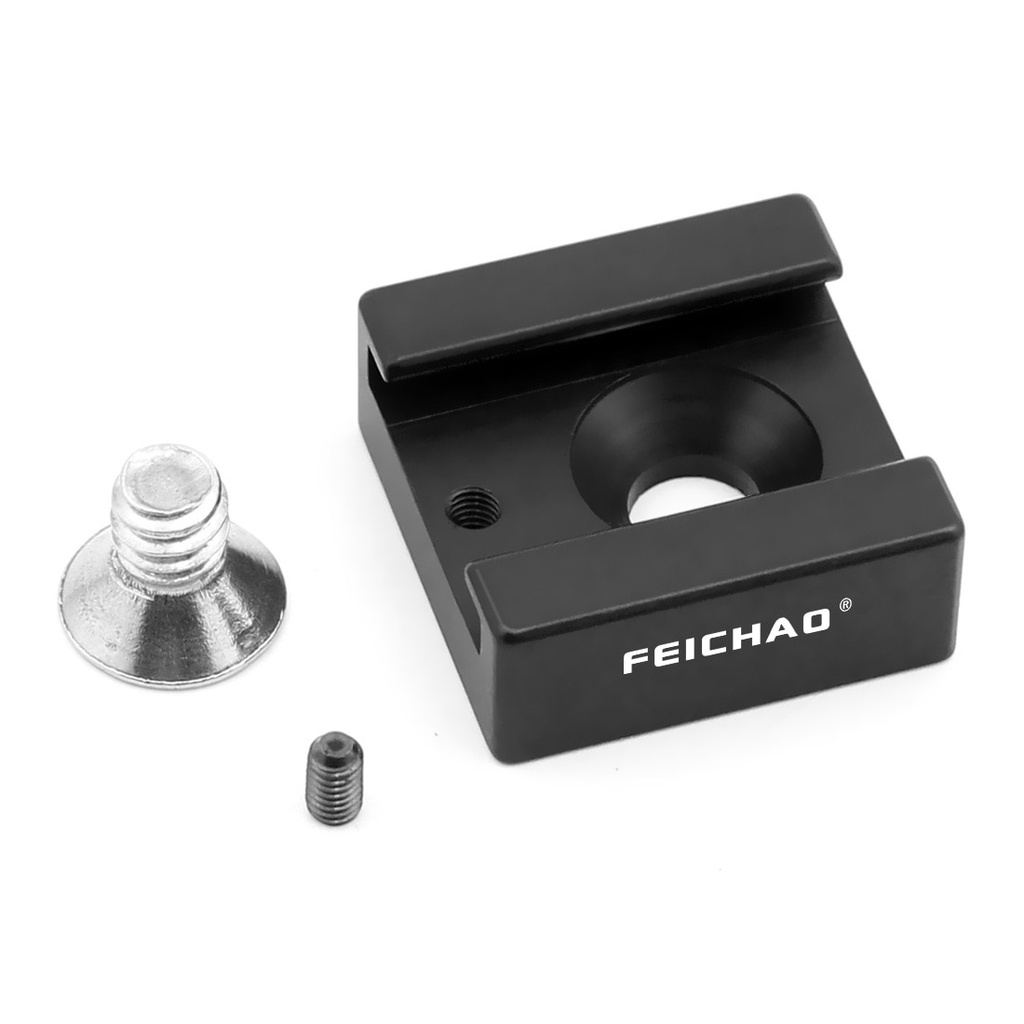 Đế gắn máy ảnh bằng hợp kim nhôm với ốc vít 1/4&quot; cho đèn LED/máy ảnh