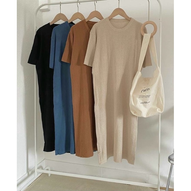 Váy Len Tăm Cổ Tròn Dáng Suông Phù Hợp Với Tất Cả Mọi Người, Váy Len Bầu Xinh LICA _ V01 | BigBuy360 - bigbuy360.vn