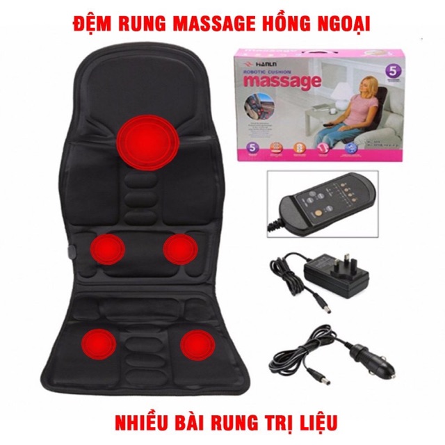 Đệm matxa toàn thân, đệm massage oto cao cấp