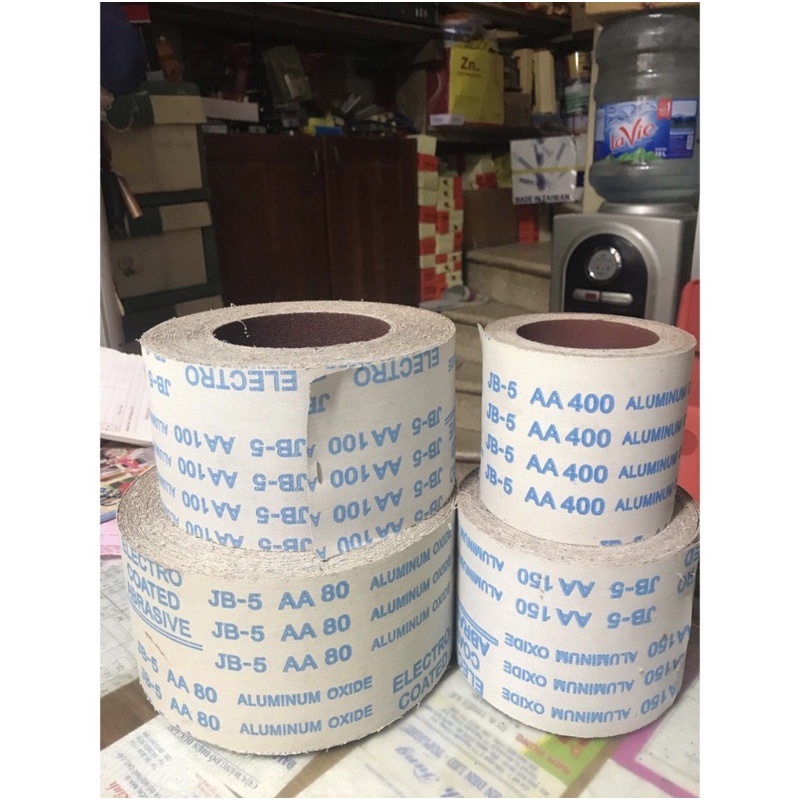 Giấy giáp vải- giấy nhám vải JB đủ số từ 80, 100, 120, 150, 180, 240, 320