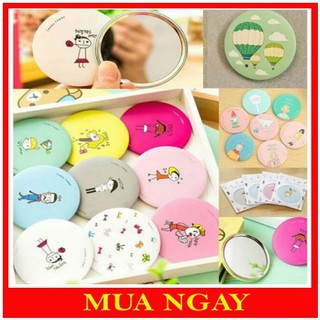 Gương mini cầm tay hàn quốc siêu hót