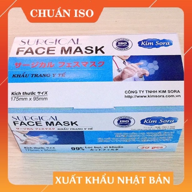 Kim Sora Nhật Sugical 99% Mediplantex Facemask - Color Blue and White (inbox giá sỉ tốt) | WebRaoVat - webraovat.net.vn