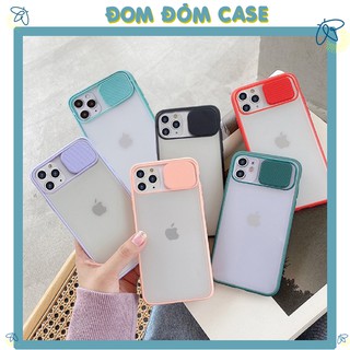 Ốp lưng Nắp trượt che Camera lưng nhám mặt mờ iPhone 6/6s/6plus/6s plus/7/8/7plus/8plus/x/xs/xsmax/11/11promax