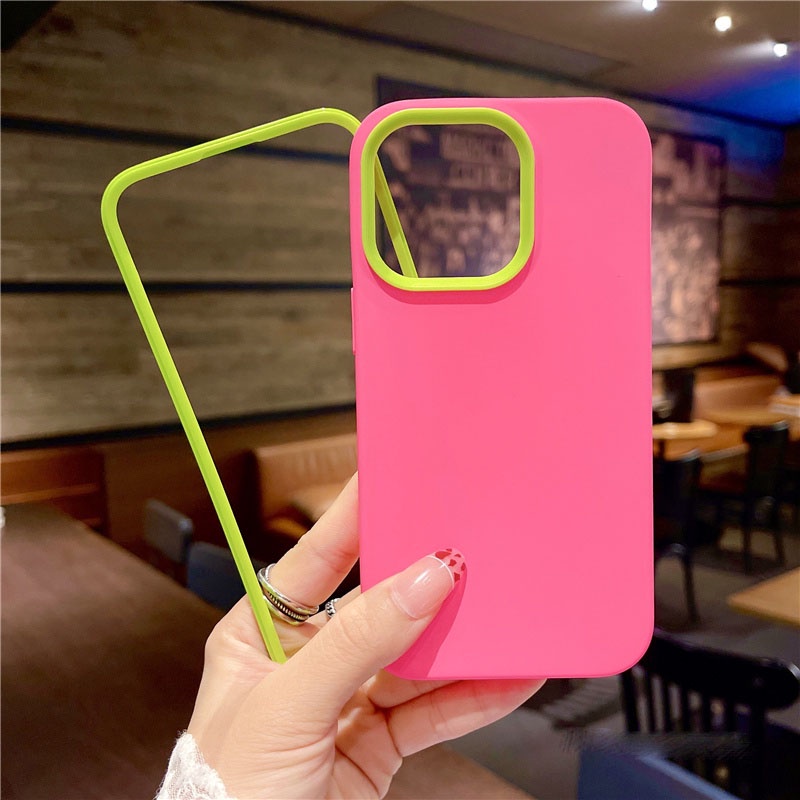 for Ốp điện thoại silicon trơn kiểu đơn giản cho compatible for iPhone 13 pro max 12 12pro 12promax 11 11pro 11promax ix xs max xr se2020