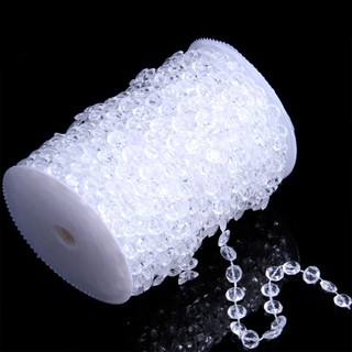 Dây treo hạt pha lê 30m chất liệu acrylic ngày cưới