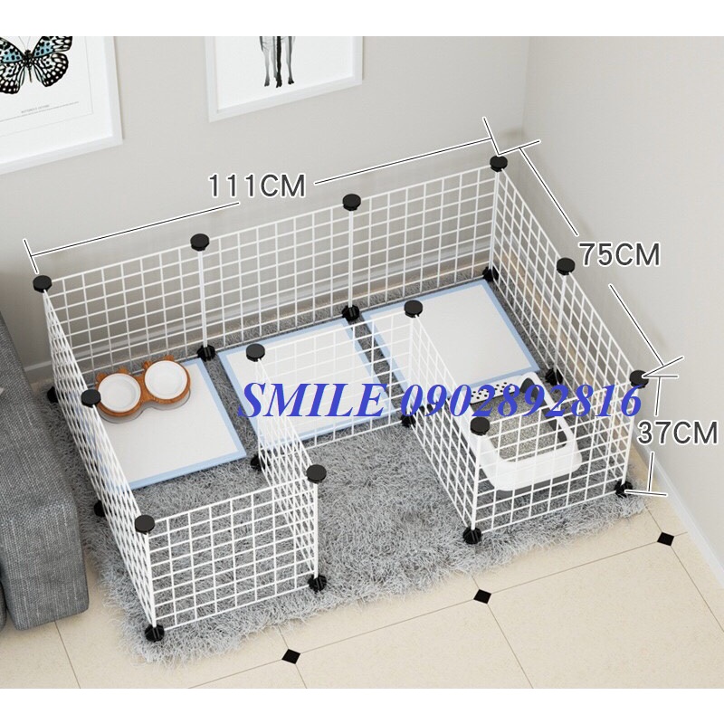 {HÀNG MỚI VỀ} Combo Chuồng quây lưới chó mèo lắp ghép đa dạng mẫu