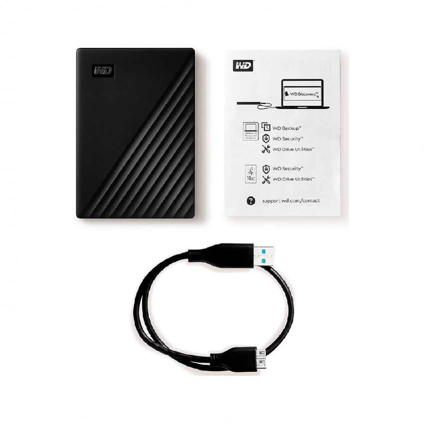 Ổ Cứng Di Động 2.5 inch WD My Passport 4TB USB3.2 - WDBPKJ0040BBK-WESN màu đen