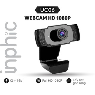 Webcam HD 1080P 2M Pixel INPHIC UC06 Camera Có Mic Lấy Nét Góc Rộng Dành Cho Máy Tính Bàn Máy Tính Xách Tay - Chính Hãng